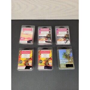 ScentSationals Wax Melts 2.5 OZ Lot Of 6 Tropical Fuse Island Time Botanical New